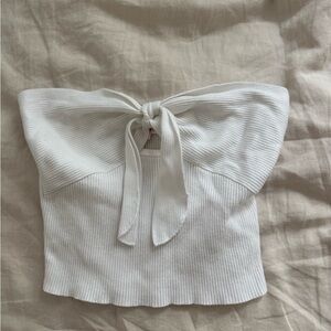 Elegant White Off-Shoulder Top